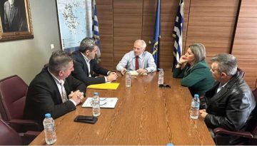 Σαββόπουλος, Χαρούμενος και Αντωνίου στο ΥΠΑΑΤ – Ζήτησαν προκαταβολές και επίσπευση αποζημιώσεων για τους μηλοπαραγωγούς