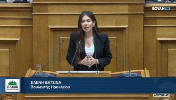 Παρέμβαση Βατσινά στη Βουλή για τους αγρότες με αναπηρική σύνταξη