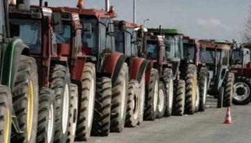Συλλαλητήριο με τρακτέρ στην Αγιά