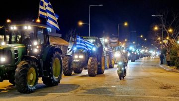 Τρίκαλα – Nέα «απόβαση» με τρακτέρ στο κέντρο της πόλης