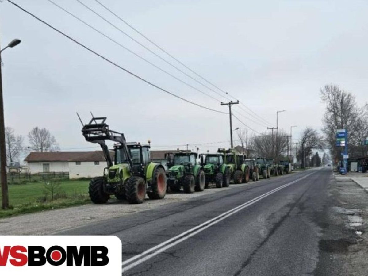 Ξανά στους δρόμους οι αγρότες στη Μαγνησία: Τρακτέρ παρατάχθηκαν στον Ριζόμυλο