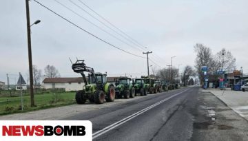 Ξανά στους δρόμους οι αγρότες στη Μαγνησία: Τρακτέρ παρατάχθηκαν στον Ριζόμυλο