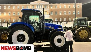 Αγρότες: Ολοκληρώθηκε το συλλαλητήριο στο Σύνταγμα – Παραμένουν στο σημείο τα τρακτέρ